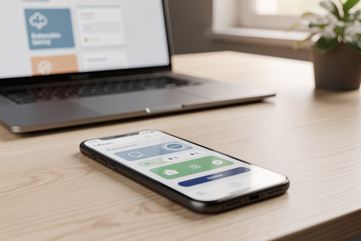 Смартфон и ноутбук с сайтами для оформления займа в спокойной обстановке